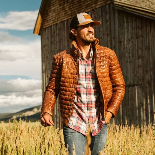 BRIDGER LEATHER DOWN JACKET