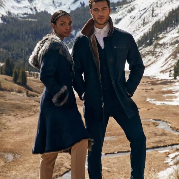 Hayes Quilted Spanish Shearling Sheepskin Car Coat