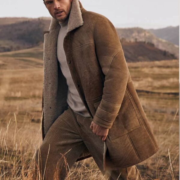 Corbin european shearling sheepskin coat sale