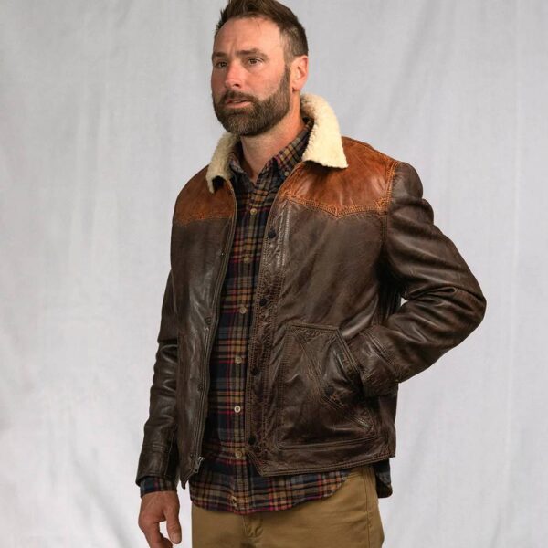 JACKSON LEATHER SHERPA JACKET