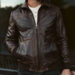 MAVERICK LEATHER BOMBER JACKET