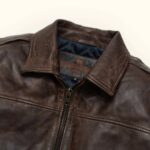 MAVERICK LEATHER BOMBER JACKET