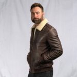MAVERICK LEATHER BOMBER JACKET