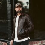 MAVERICK LEATHER BOMBER JACKET