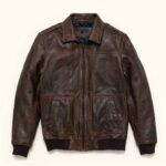 MAVERICK LEATHER BOMBER JACKET