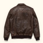 MAVERICK LEATHER BOMBER JACKET