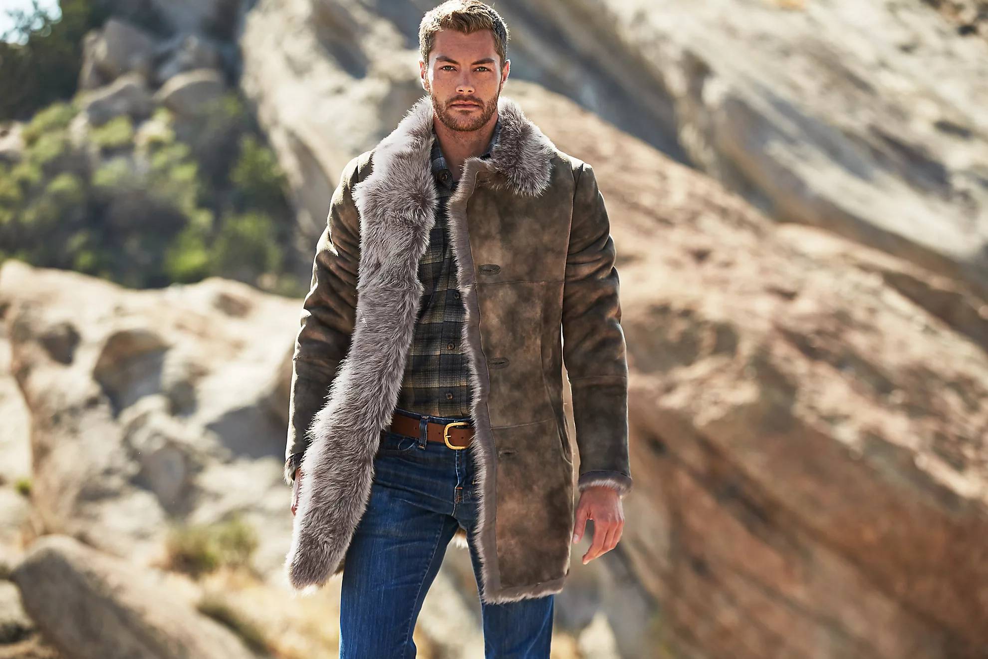 Mens Sheepskin Coat