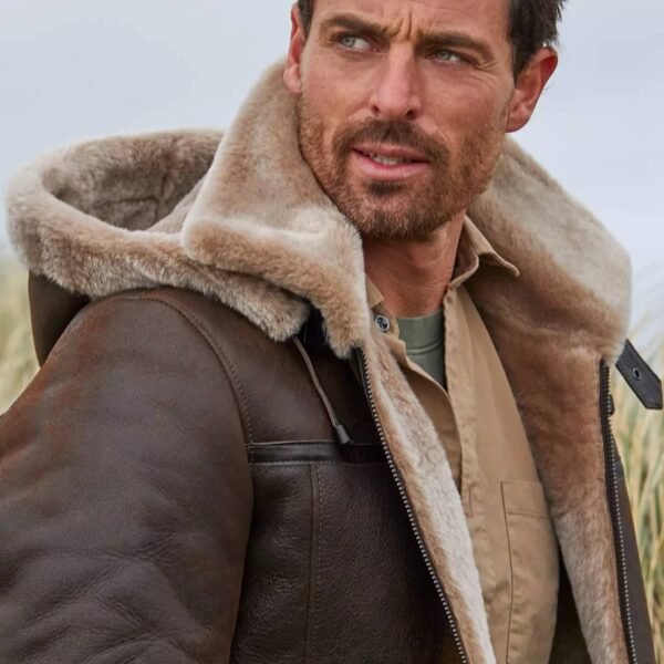 Special Edition Burnt Cognac Sheepskin B-3 Bomber Jacket