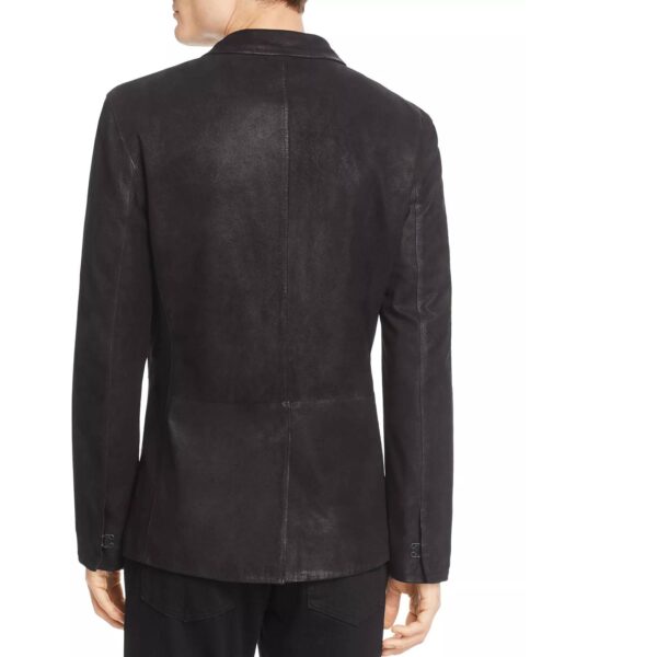 Suede Hook And Bar Slim Fit Jacket