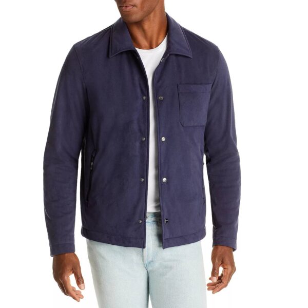 Suede Microfiber Shirt Jacket