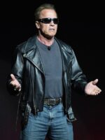 Arnold Schwarzenegger Leather Jacket United States