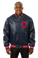 Cleveland Indians Leather Jacket US