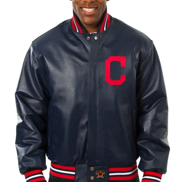 Cleveland Indians Leather Jacket US