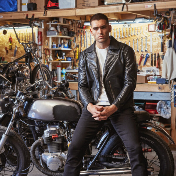 D Pocket Leather Jacket USA