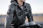 Leather Motorcycle Jacket with Hood