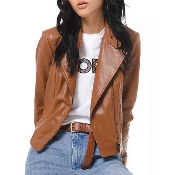 MICHAEL MICHAEL KORS Leather Moto Jacket