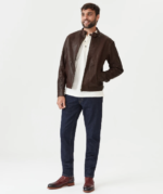 Melton Leather Jacket United States