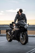 Leather Motorcycle Jacket with Hood