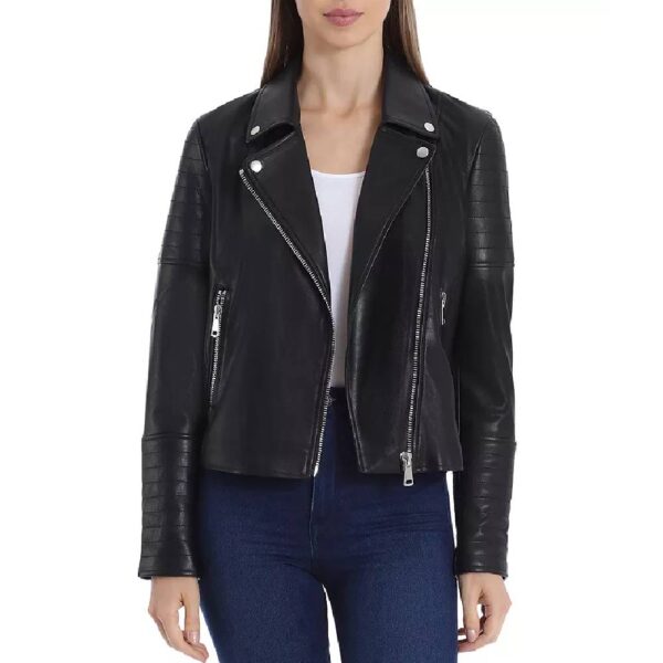 Quilted Leather Moto Jacket