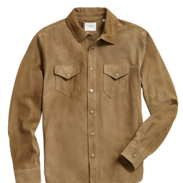 Suede Snap Front Shirt