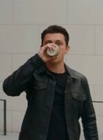 Tom Holland Leather Jacket Uncharted
