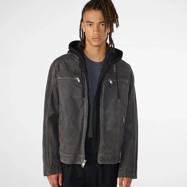 jake hooded leather jacket USA