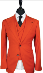 Blaze Orange Wool Coat USA