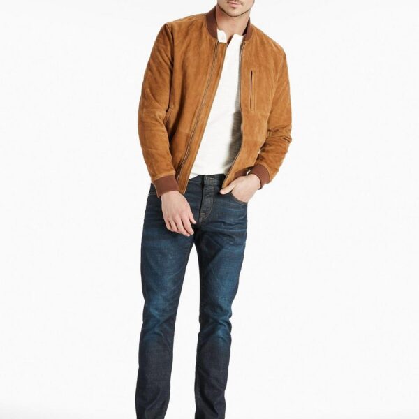 Lucky Brand Suede Bomber Jacket US