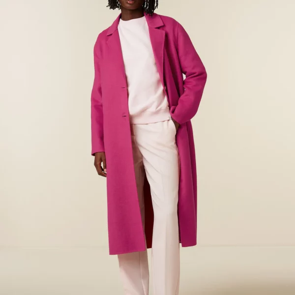 Magenta Wool Coat USA