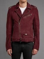 Maroon Suede Jacket USA
