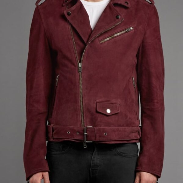 Maroon Suede Jacket USA