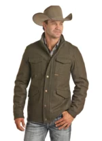 Powder River Plaid Wool Coat USA