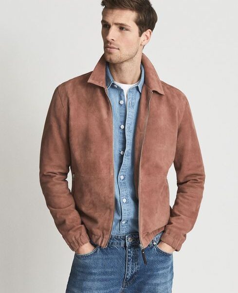 Reiss Mercury Suede Jacket USA