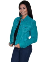 Turquoise Suede Jacket USA