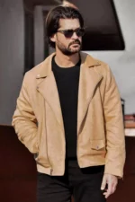 camel suede moto jacket United States