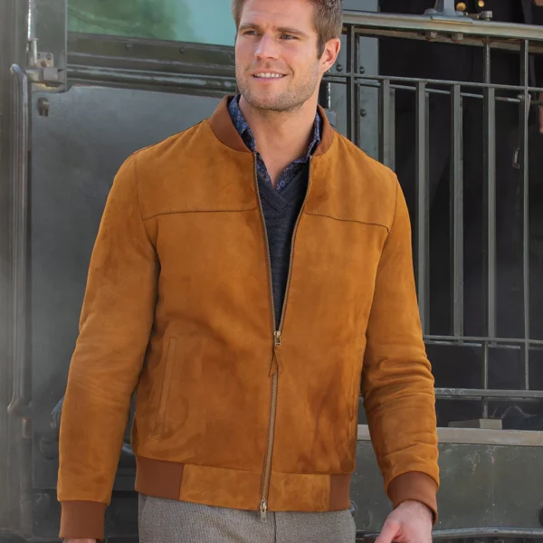 mens goat suede jacket US