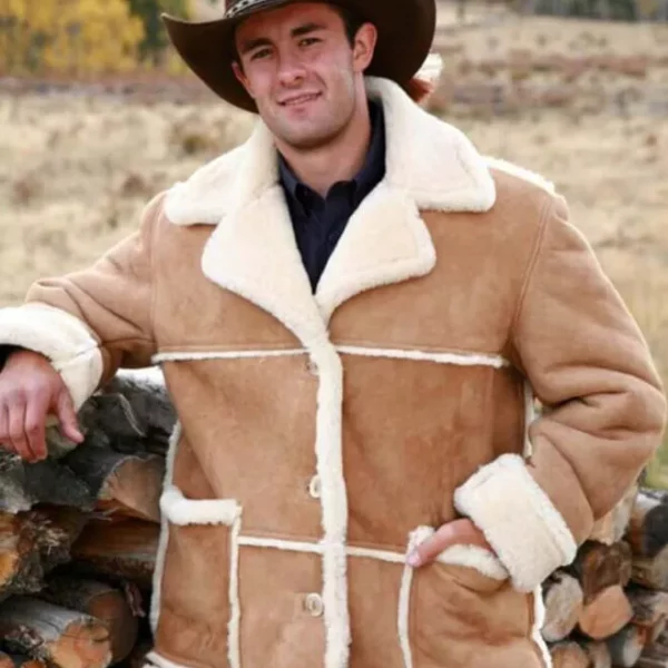 mens marlboro sheepskin coat USA
