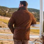 waxed suede jacket US