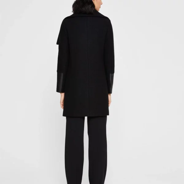 Halli Wool & Leather Moto Coat US