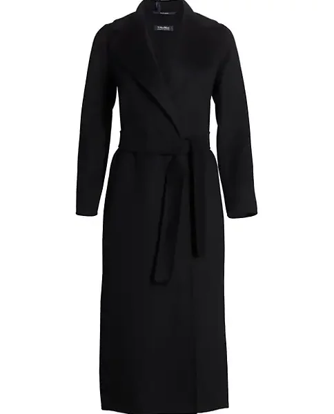 Max Mara Poldo Long Belted Wool Coat USA