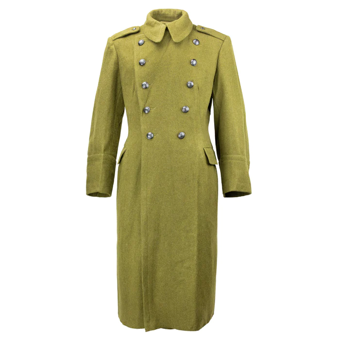 Military Surplus Wool Trench Coat - Free Shipping USA