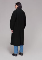 Puff Sleeve Wool Coat US
