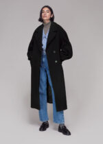 Puff Sleeve Wool Coat USA