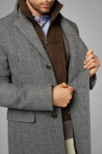 Wool Coat with Bib US