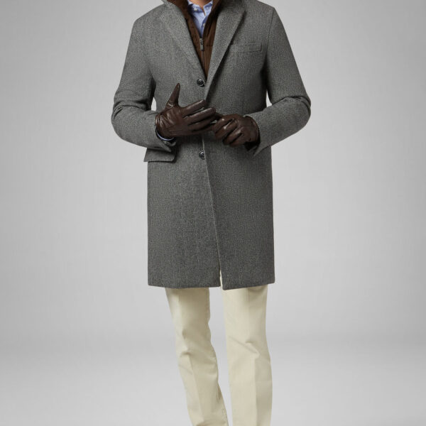 Wool Coat with Bib USA