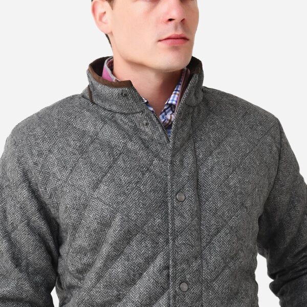 suffolk quilted wool travel coat USA