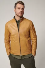 Larson North African Lambskin Leather Jacket US