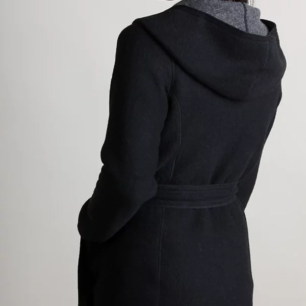 Betty Reversible Hooded Wool-Blend Wrap Coat US