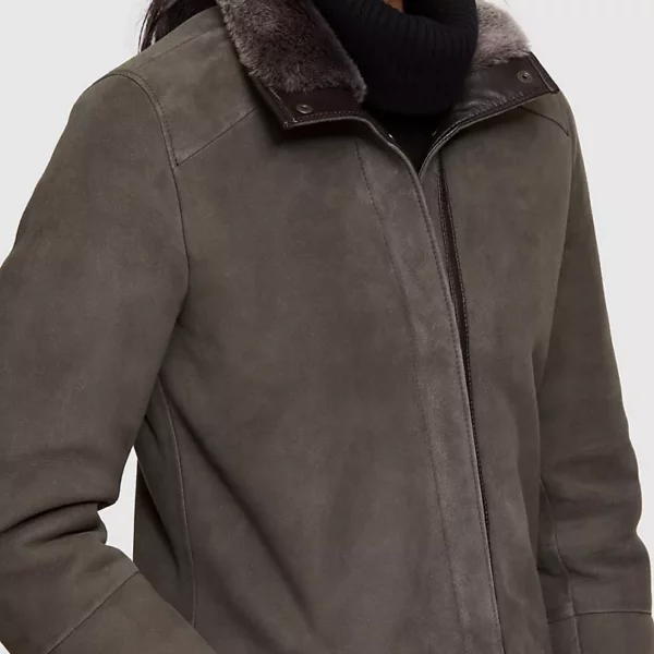 Danielle Shearling Sheepskin Coat US