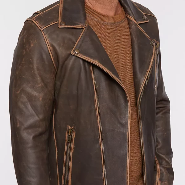 Dean Naked Cowhide Leather Moto Jacket US